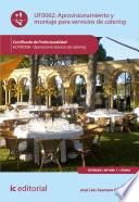 Aprovisionamiento y montaje para servicios de catering. HOTR0308