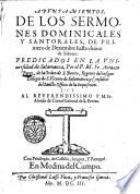 Apuntamientos. de los sermones dominicales y santorales, de primero de Deziembre hasta vltimo de Febrero. Predicados en la vniuersitad de Salamanca, por el p.m. fr. Antonio Perez, de la Orden de S. Benito ..