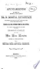 Apuntamientos para contestar á las observaciones que acaba de publicar el Sr. D. Miguel Atristain