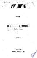 Apuntamientos sobre el principio de Utilidad