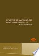 Apuntes de matemáticas para empresariales