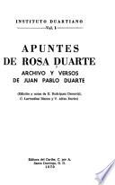 Apuntes de Rosa Duarte
