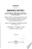 Apuntes para una biblioteca española de libros