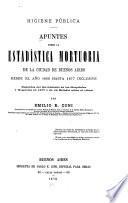 Apuntes sobre la estadística mortuoria de la ciudad de Buenos Aires