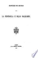 Aranceles de Aduanas para la Península y Baleares