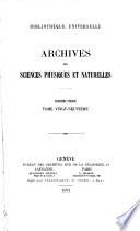Archives des sciences physiques et naturelles