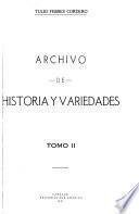 Archivo de historia y variedades ...