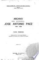 Archivo del general José Antonio Páez, 1818-1820