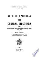 Archivo epistolar del General Mosquera