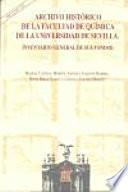 Archivo Histórico de la Facultad de Química de la Universidad de Sevilla.
