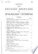 Archivos de la Sociedad Americana de Oftalmología y Optometría