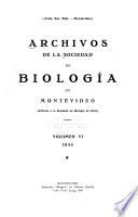 Archivos de la Sociedad de Biología de Montevideo
