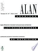 Archivos latinoamericanos de nutrición