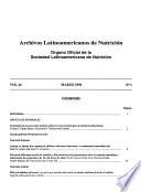 Archivos latinoamericanos de nutrición