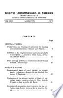 Archivos latinoamericanos de nutrición