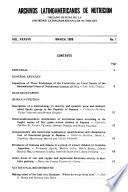 Archivos latinoamericanos de nutrición