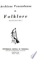 Archivos venezolanos de folklore