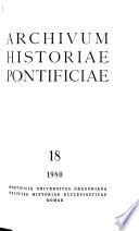 Archivum historiae pontificiae