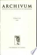 Archivum Revista de la Facultad de Filologia