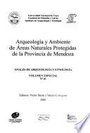 Arqueología y ambiente de áreas naturales protegidas de la Provincia de Mendoza