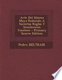 Arte Del Idioma Maya Reducido a Sucintas Reglas Y Semilexicon Yucateco - Primary Source Edition