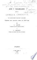 Arte y vocabulario de la lengua chiquita
