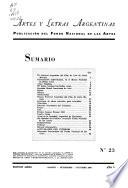 Artes y letras argentinas