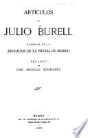 Artículos de Julio Burell