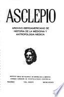 Asclepio : revista de historia de la medicina y de la ciencia