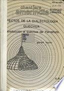 Aspectos de la dialectología quechua: Introducción al quechua de Ferreñafe