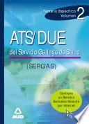 Ats/due Del Servicio Gallego de Salud. Temario Especifico. Volumen Ii Ebook