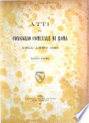 Atti del Consiglio comunale di Roma