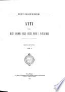Atti della Accademia delle Scienze Fisiche e Matematiche di Napoli