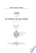 Atti della R. accademia delle scienze fisiche e matematiche