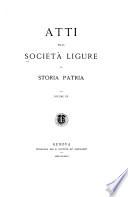 Atti della Società ligure di storia patria