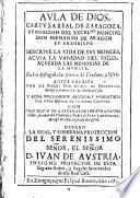 Aula de Dios cartuxa real de Zaragoza