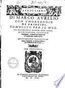 Aureo libro di Marco Aurelio0