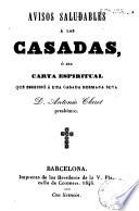 Avisos saludables a las casadas, ó sea, Carta espiritual
