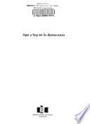Ayer y hoy en la democracia