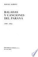 Baladas y canciones del Paraná, 1953-1954