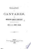 Baladas y cantares ... precedidos de un prólogo de ... J. J. Jimenez Delgado