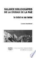 Balance bibliográfico de la ciudad de La Paz