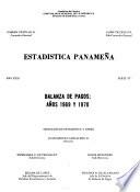 Balanza de Pagos: Anos 1969 y 1970