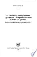 Beihefte Zur Zeitschrift Für Romanische Philologie
