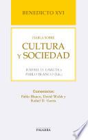 Benedicto XVI habla sobre cultura y sociedad