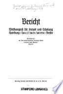 Bericht, Weltkongress für Freizeit und Erholung, Hamburg, vom 23. bis 30. Juli 1936, Berlin