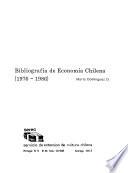 Bibliografía de economía chilena, (1976-1986)