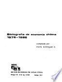 Bibliografía de economía chilena, (1976-1986)