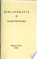 Bibliografía de Gerardo Piña Rosales