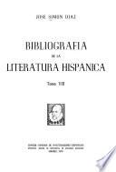 Bibliografía de la literatura hispánica